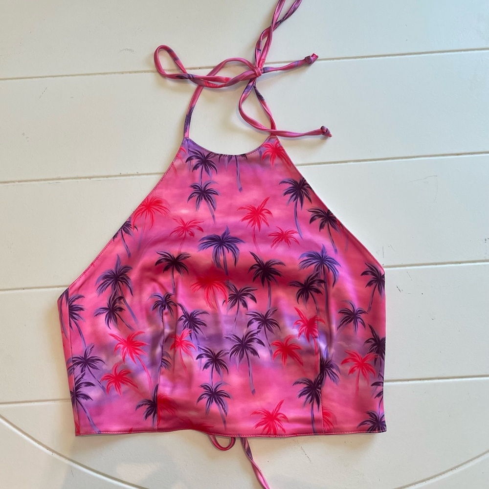 Delia’s Aloha For Now Tie-Back Halter Top